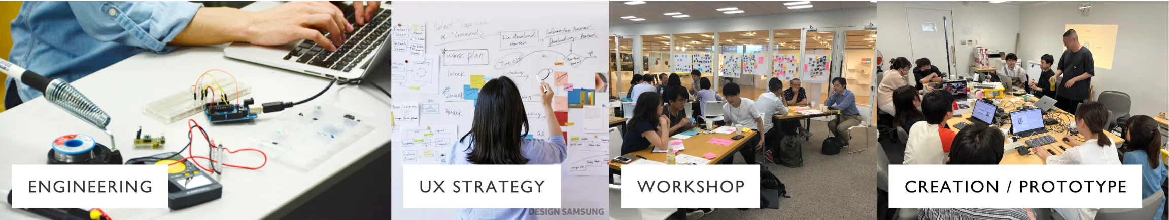 Engineering / UX Strategy / Workshop / Creation / Prototype
